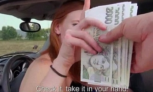 Public Pickups - Slutty flaxen-haired Czech babe is paid cash from some crazy public dealings 23