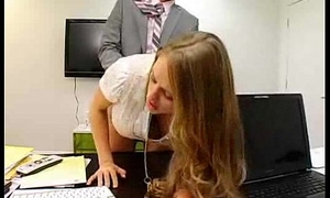 Secretary seducing boss unconnected with photocopying boobs added to boss ?ass