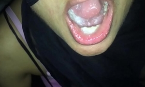 My lovely wife swallow hot cum