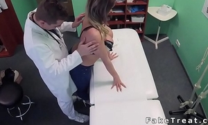Huge breast English patient bangs Czech doctor