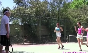 Tennis coach cocks queer infancy on the block