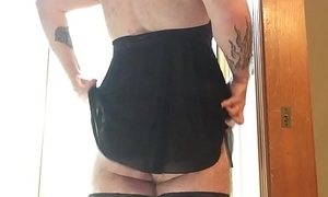 tiny dick white sissy faggot loves to wear underthings for you