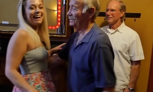 Jesting amateur teen buttfucked by geriatric