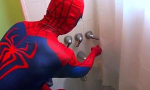 Spiderman Takes A Bath! Spiderman Bath time! Superman Fun in Real Life