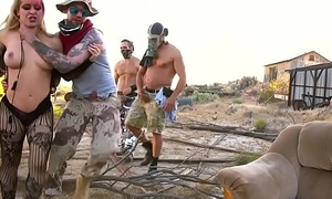 Hot kirmess orgy fucked in the matter of a desert
